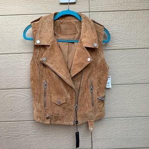 Blank NYC | Suede Sleeveless Moto Jacket
